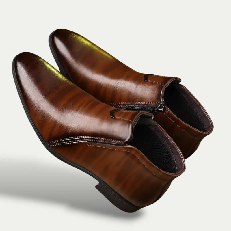 Zane Men's Ankle Boots - fabric and finish detail