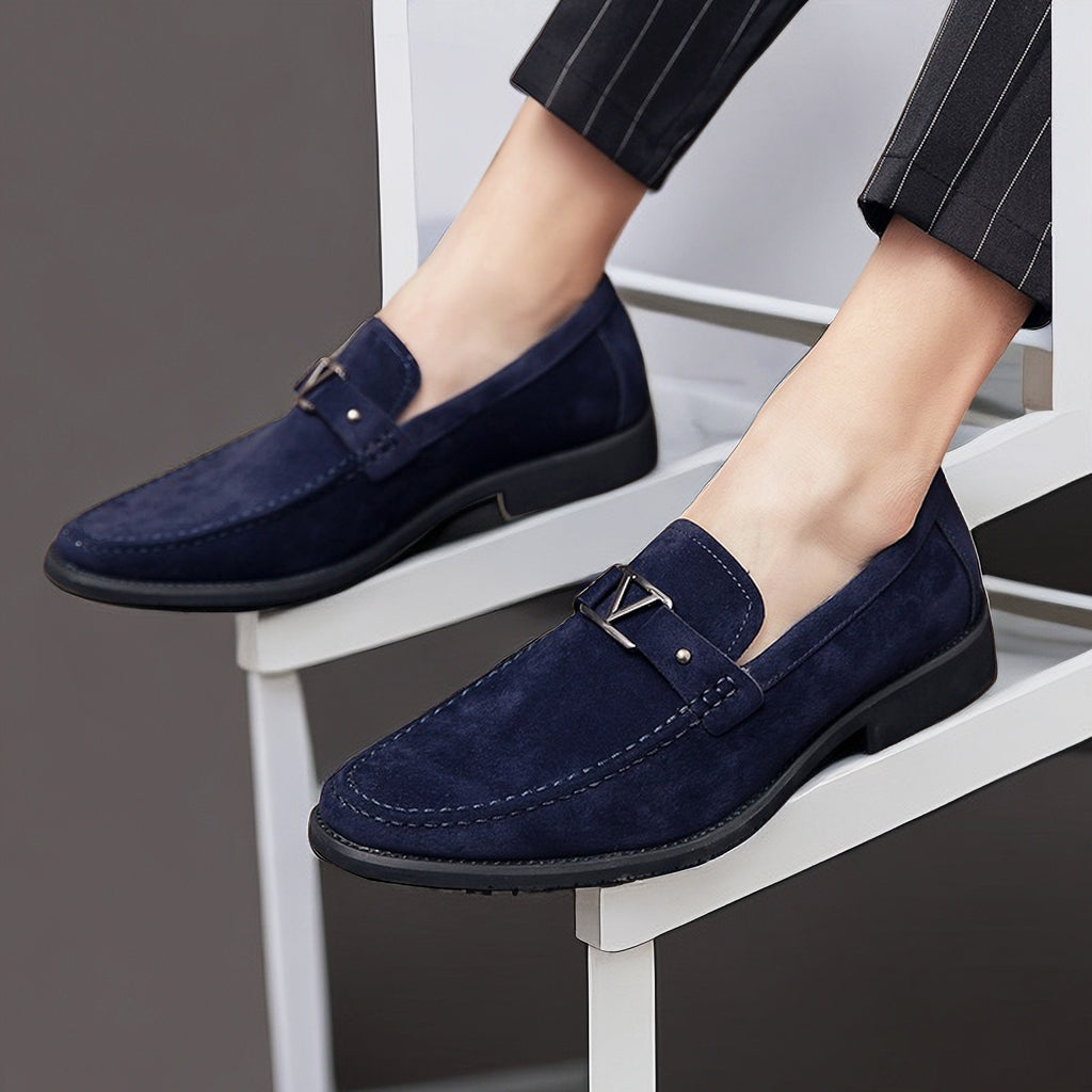 Tobias Men's Loafers - fabric and finish detail