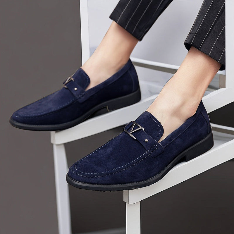 Tobias Men's Loafers - fabric and finish detail
