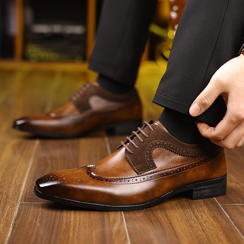 Milo Men's Oxfords - fabric and finish detail