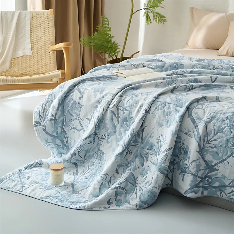 Dune Mirel All-Season Cotton Floral Blanket | Cotton, Floral Pattern