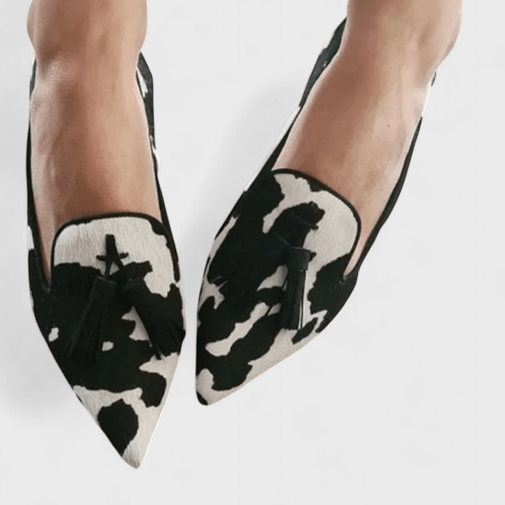 Uma Women's Loafers - fabric and finish detail