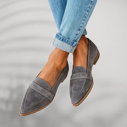Greta Women's Suede Loafers - front view