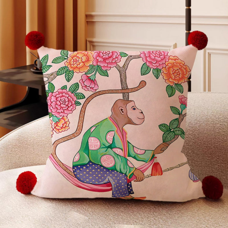 Monkey Garden Cushion Cover Collection