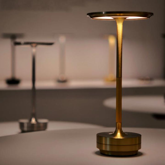Slate LED Adjustable Table Lamp - styled view