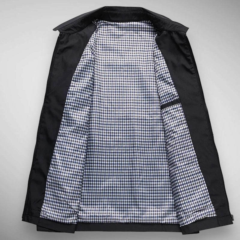 Desmond Men's Plaid Jacket - styled view