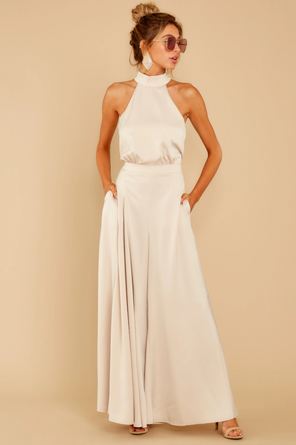 Nina Women's Jumpsuit | Fitted Design, Elegant Back Tie Detail 0