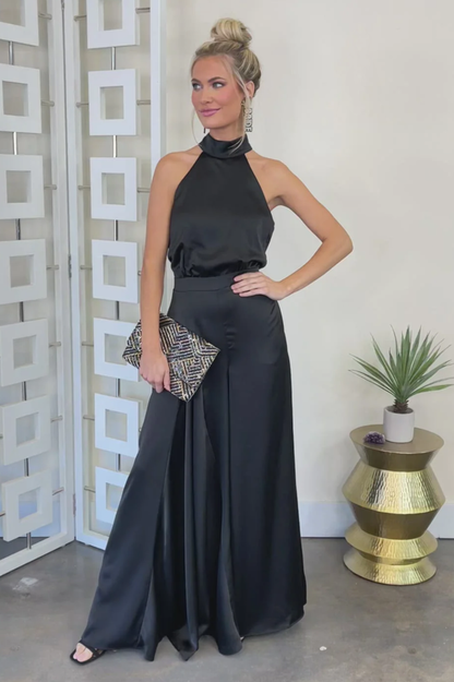 Nina Women's Jumpsuit | Fitted Design, Elegant Back Tie Detail 5