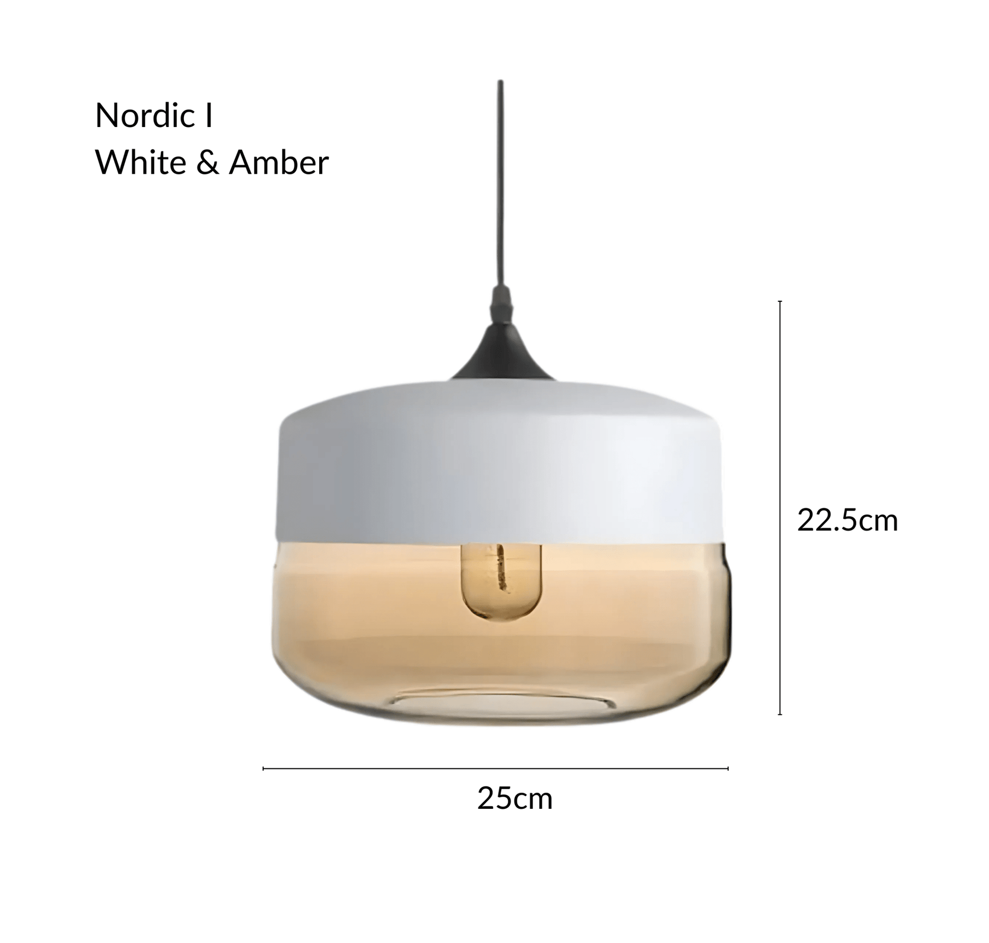NordicGlow | Stylish Industrial Metal and Glass Pendant Lighting 13