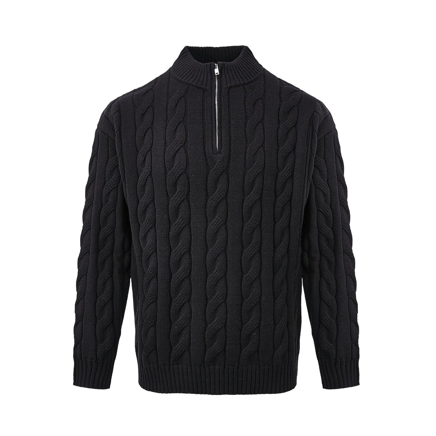 Jasper Men's Cable Knit Sweater - shown in use