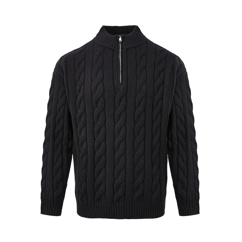 Jasper Men's Cable Knit Sweater - shown in use