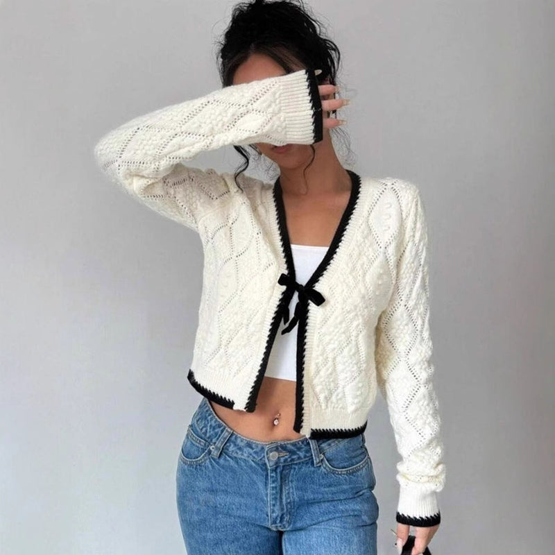 Kira Women's Cardigan | Cropped, V-neck