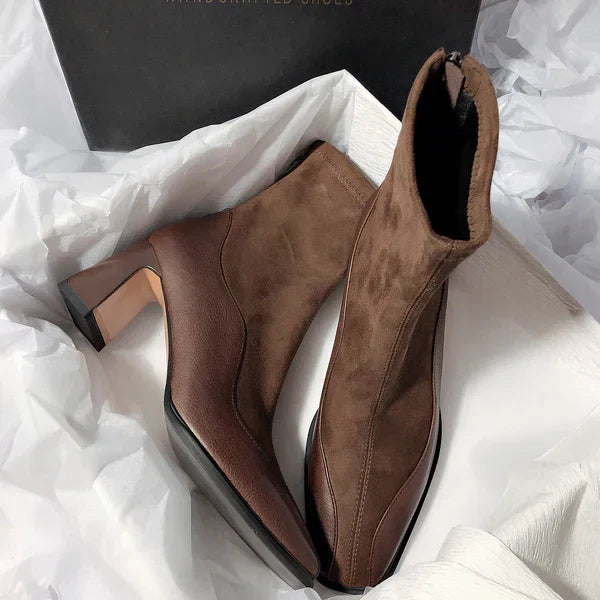 Maren Women's Block Heel Ankle Boots - front view