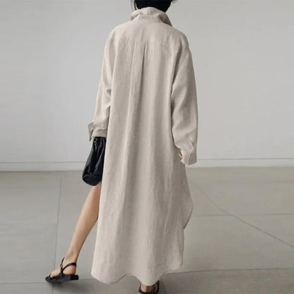 Ottilie Women's Shirt Dress - fabric and finish detail