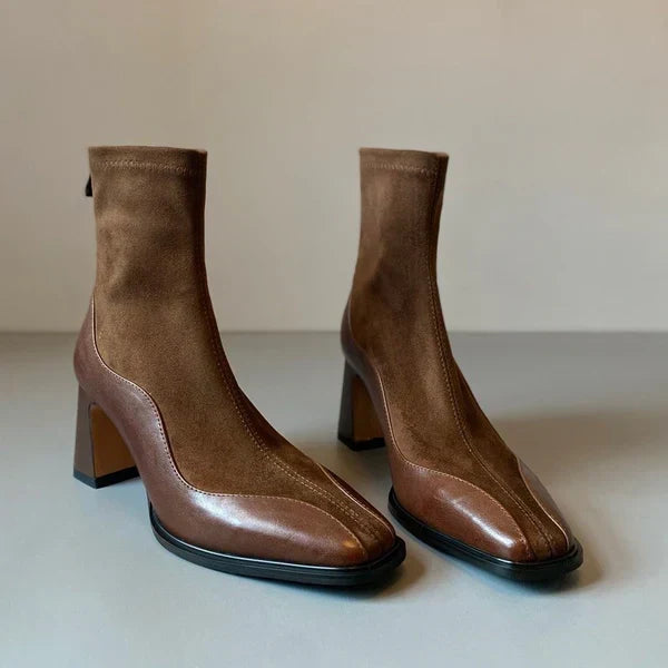 Maren Women's Block Heel Ankle Boots - flat lay