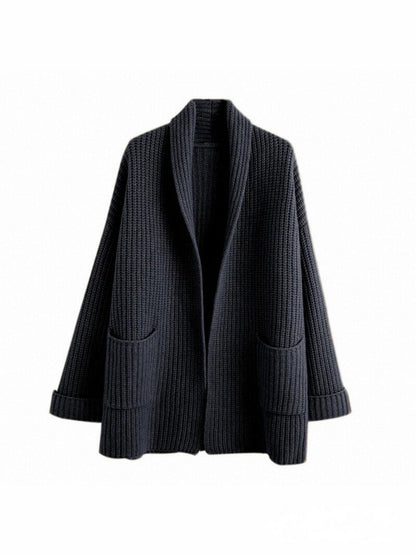 Kaia Women's Oversized Cardigan - fabric and finish detail