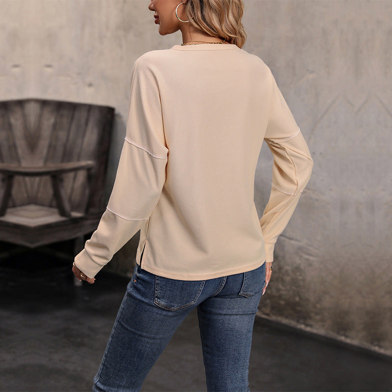 Lena Women's Top - fabric and finish detail