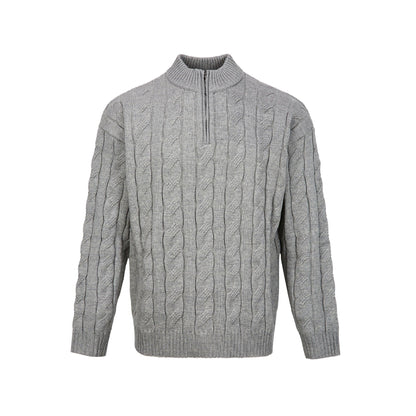 Jasper Men's Cable Knit Sweater - front view