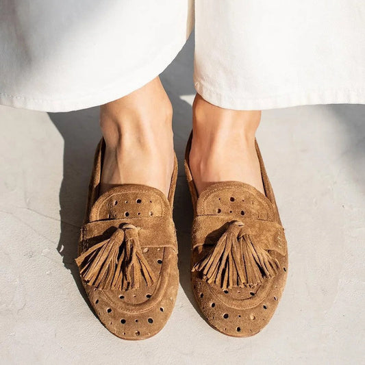 Yara Women's Suede Loafers - front view