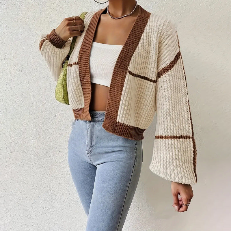 Ava Women's Cardigan - fabric and finish detail
