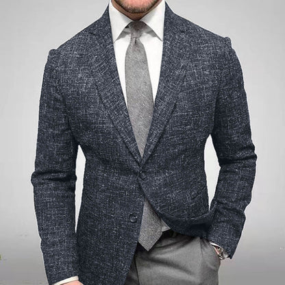 Desmond Men's Plaid Blazer - styled view