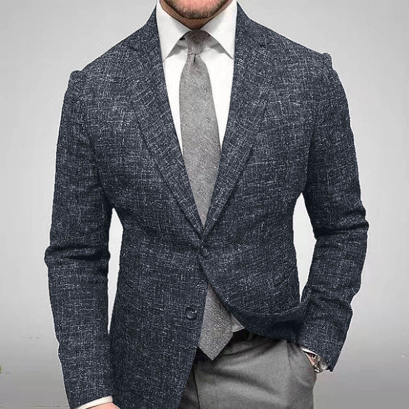 Desmond Men's Plaid Blazer - styled view