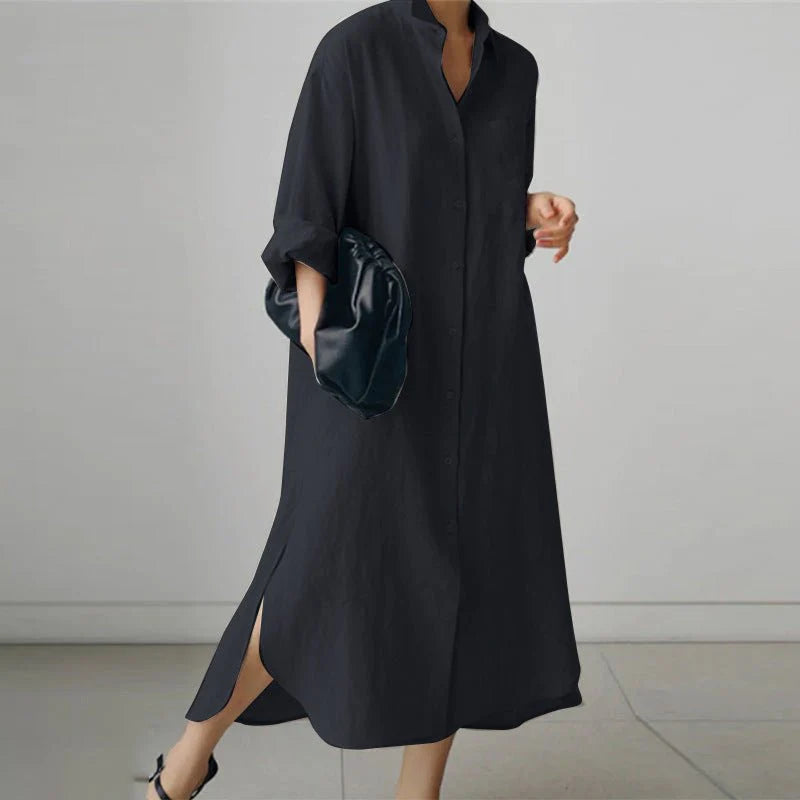 Ottilie Women's Shirt Dress - close-up detail