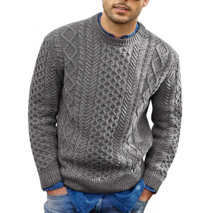 Tristan Men's Sweater - fabric and finish detail