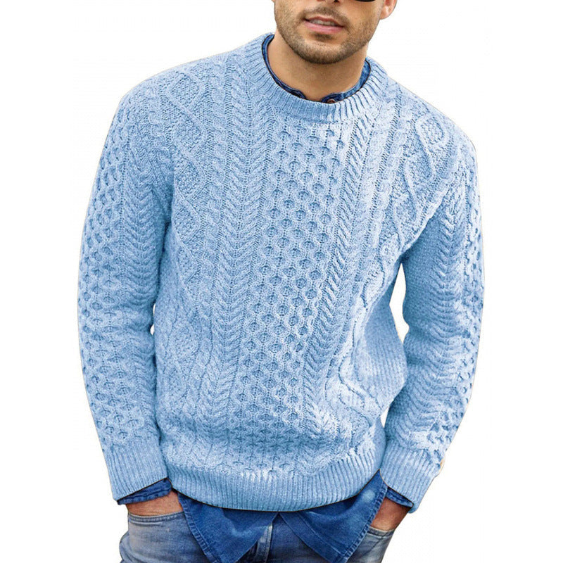 Tristan Men's Sweater | Knit, Crew Neck