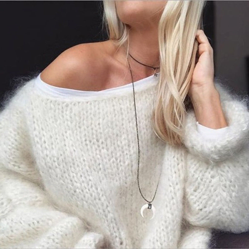 Astrid Women's Oversized Sweater - close-up detail