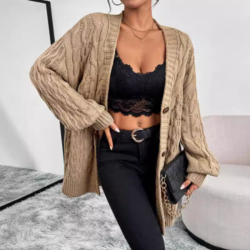 Violette Women's Oversized Cardigan - styled view