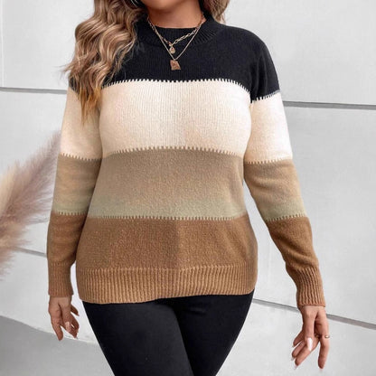 Yvette Women's Striped Sweater - front view