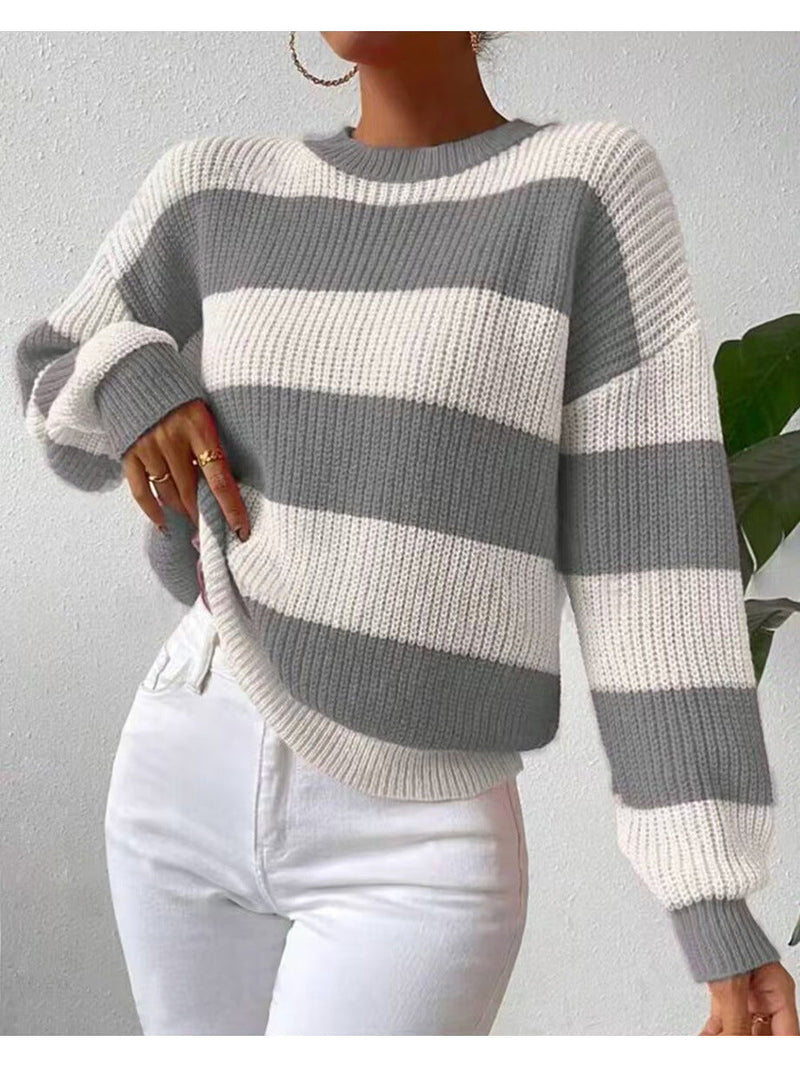 Imogen Women's Striped Sweater - styled view