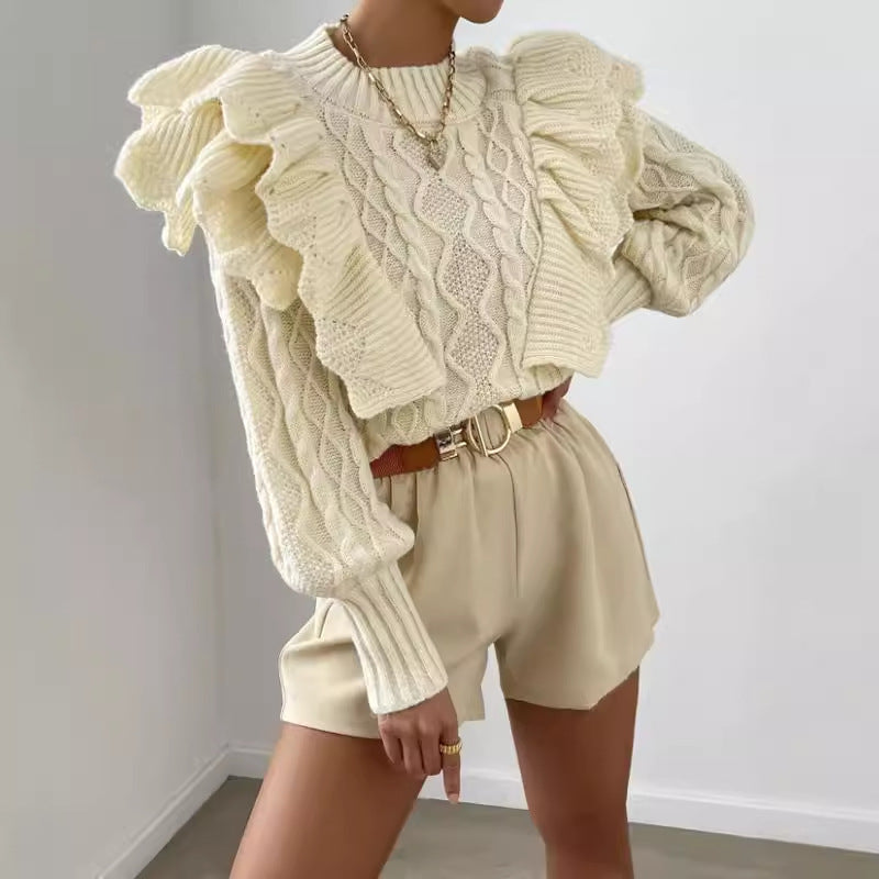 Imogen Women's Cable Knit Sweater - front view