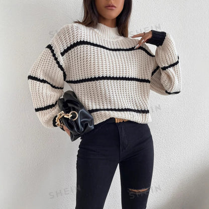 Noor Women's Oversized Sweater - styled view