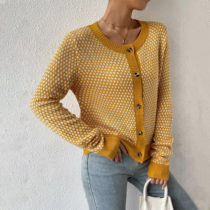 Nora Women's Cardigan - fabric and finish detail