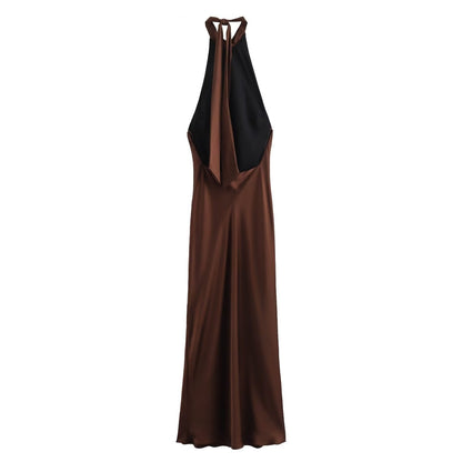 Freya Women's Maxi Dress - fabric and finish detail