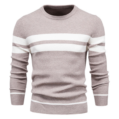 Orson Men's Striped Sweater - flat lay