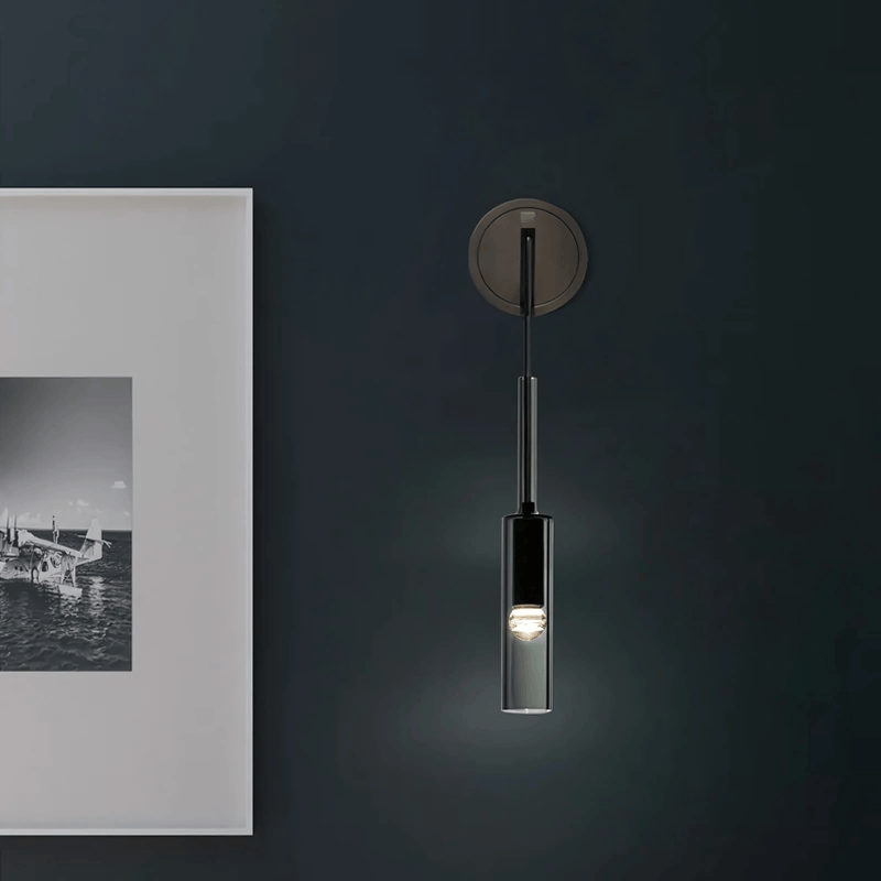 ObsidianGlow | Sleek Black Glass Kitchen Pendant Lighting Fixture 5