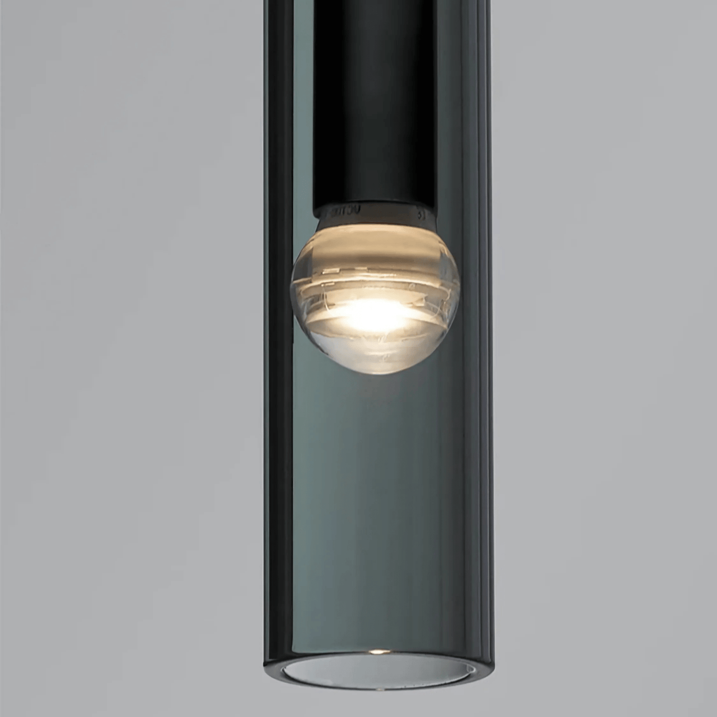 ObsidianGlow | Sleek Black Glass Kitchen Pendant Lighting Fixture 7