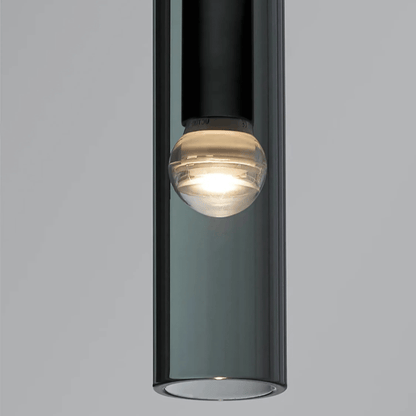 ObsidianGlow | Sleek Black Glass Kitchen Pendant Lighting Fixture 7