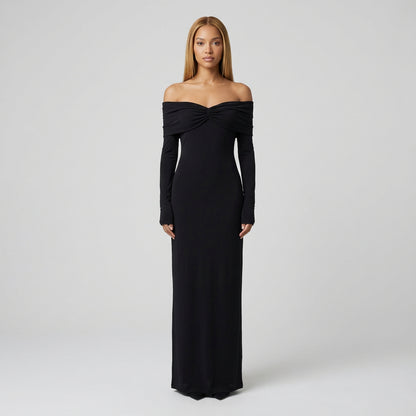 Ansel Women's Midi Dress | Off-Shoulder Bodycon Style