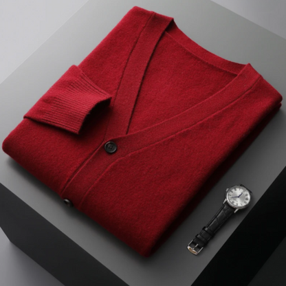 Cormac Men's Cardigan - flat lay