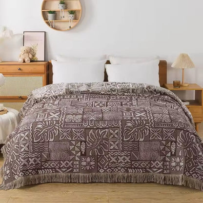Ornate Blossom Cotton Blanket