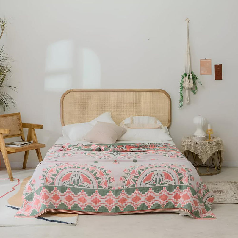 Pine Rustic Wanderer Cotton Blanket | Cotton, Year-Round