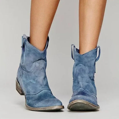 Astrid Women's Ankle Boots - fabric and finish detail