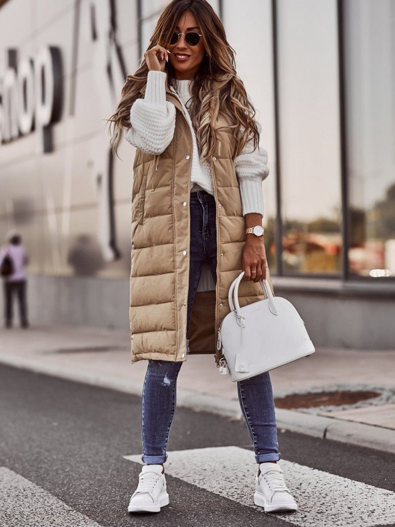 Faye Women's Puffer Jacket - full-length view