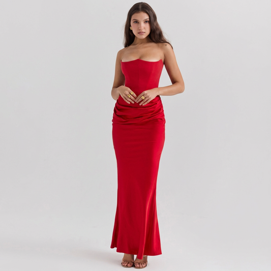 Perry Women's Cocktail Dress | Silk-Satin Blend, Elegant Off Shoulder