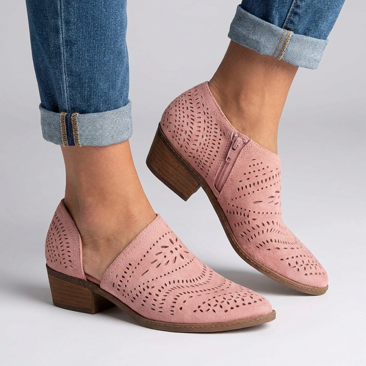 Anouk Women's Block Heel Boots - front view