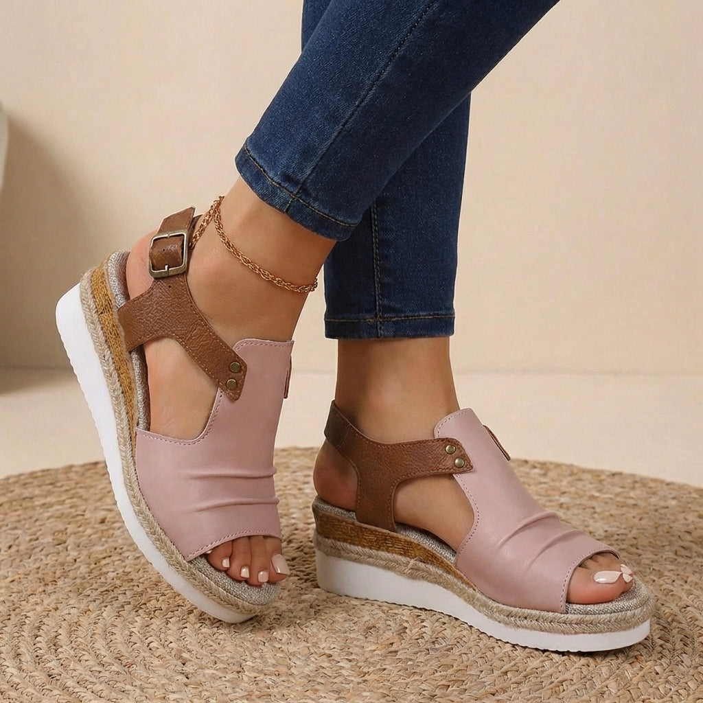 Ruby Women's Platform Espadrilles - fabric and finish detail